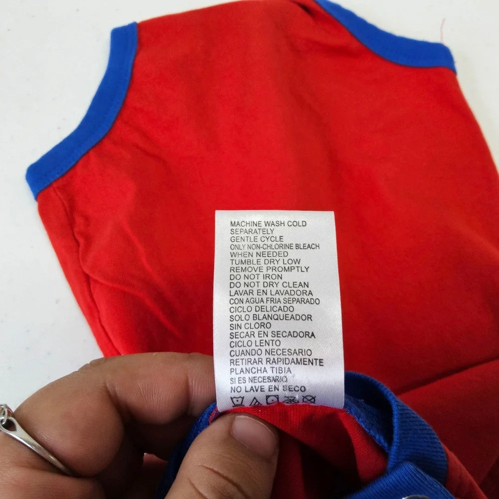 Kansas Jayhawks Bodysuit Kids 6/9 Months Red Blue Short Sleeve Snap On‎ Logo